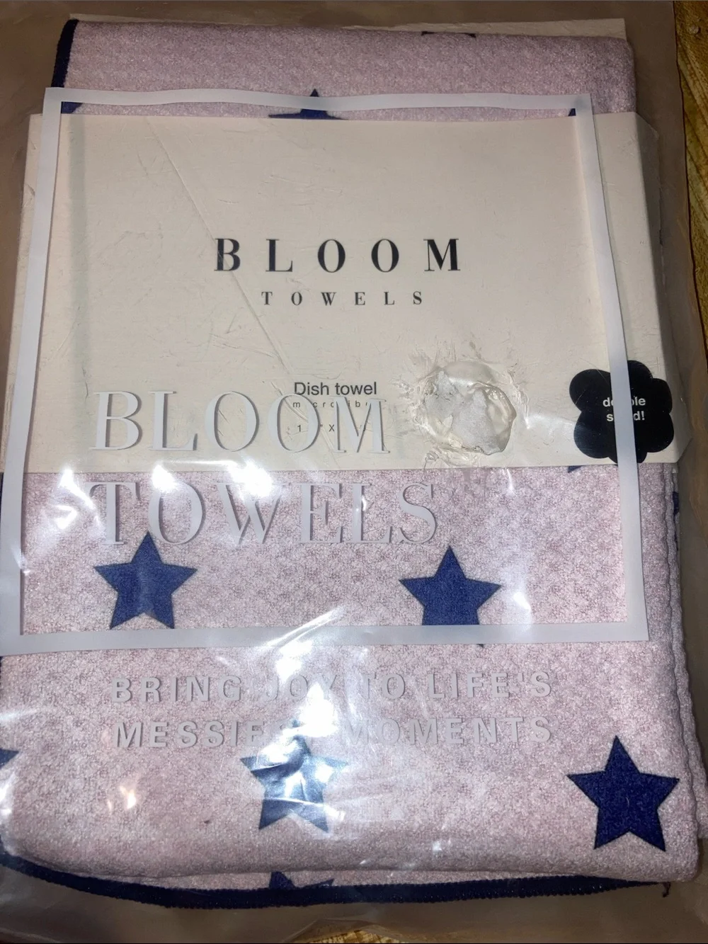 Bloom towels double sided microfiber dish towel